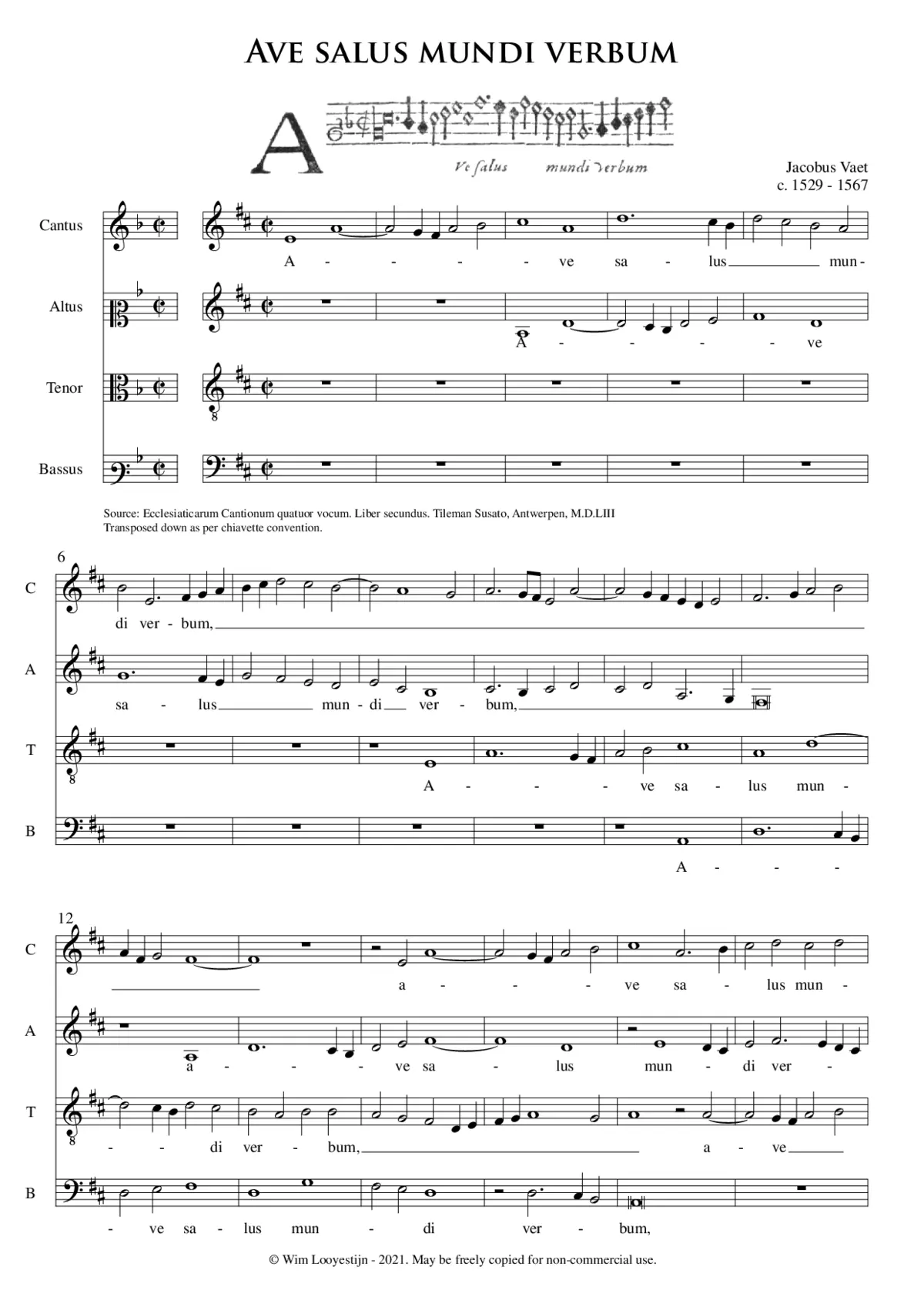 Ave salus mundi - Page 1