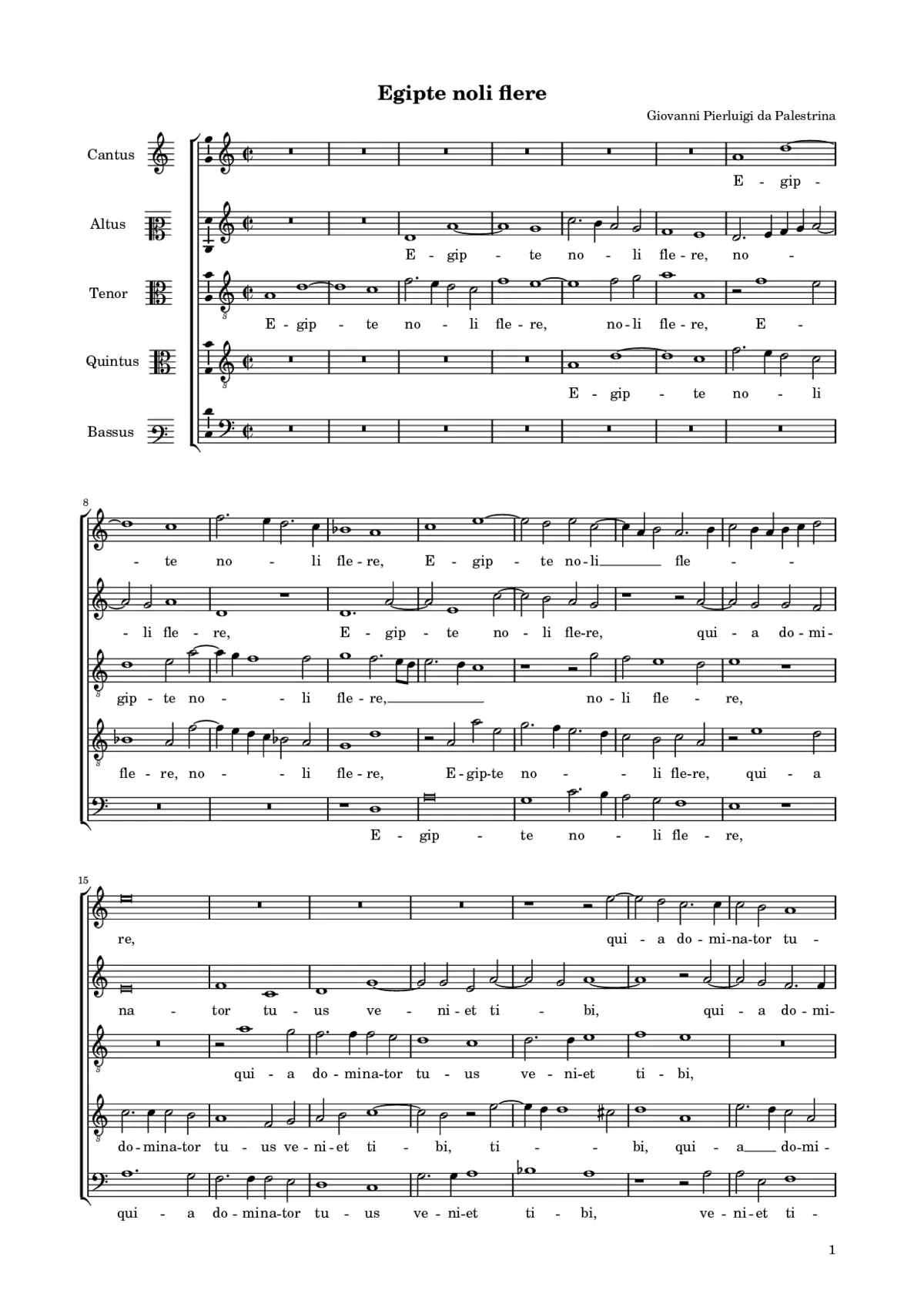 Egipte noli flere - Page 1