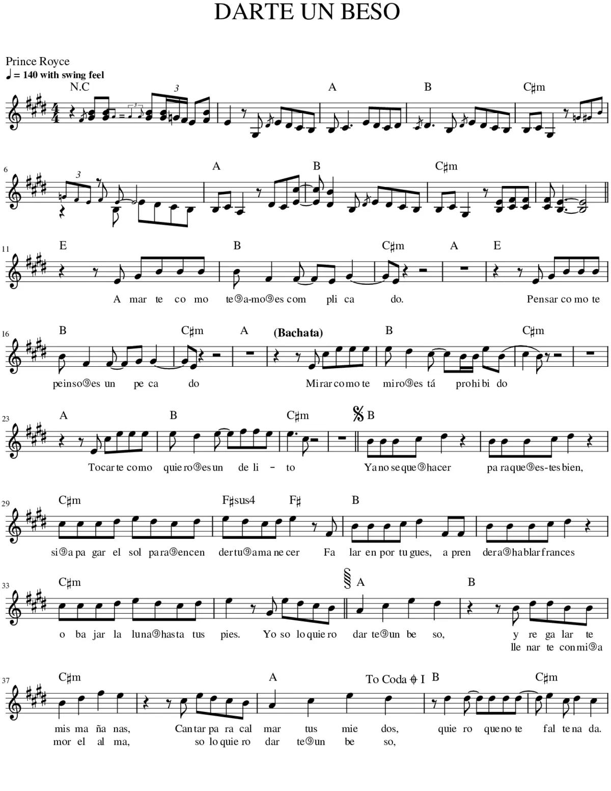 darte un beso - Page 1