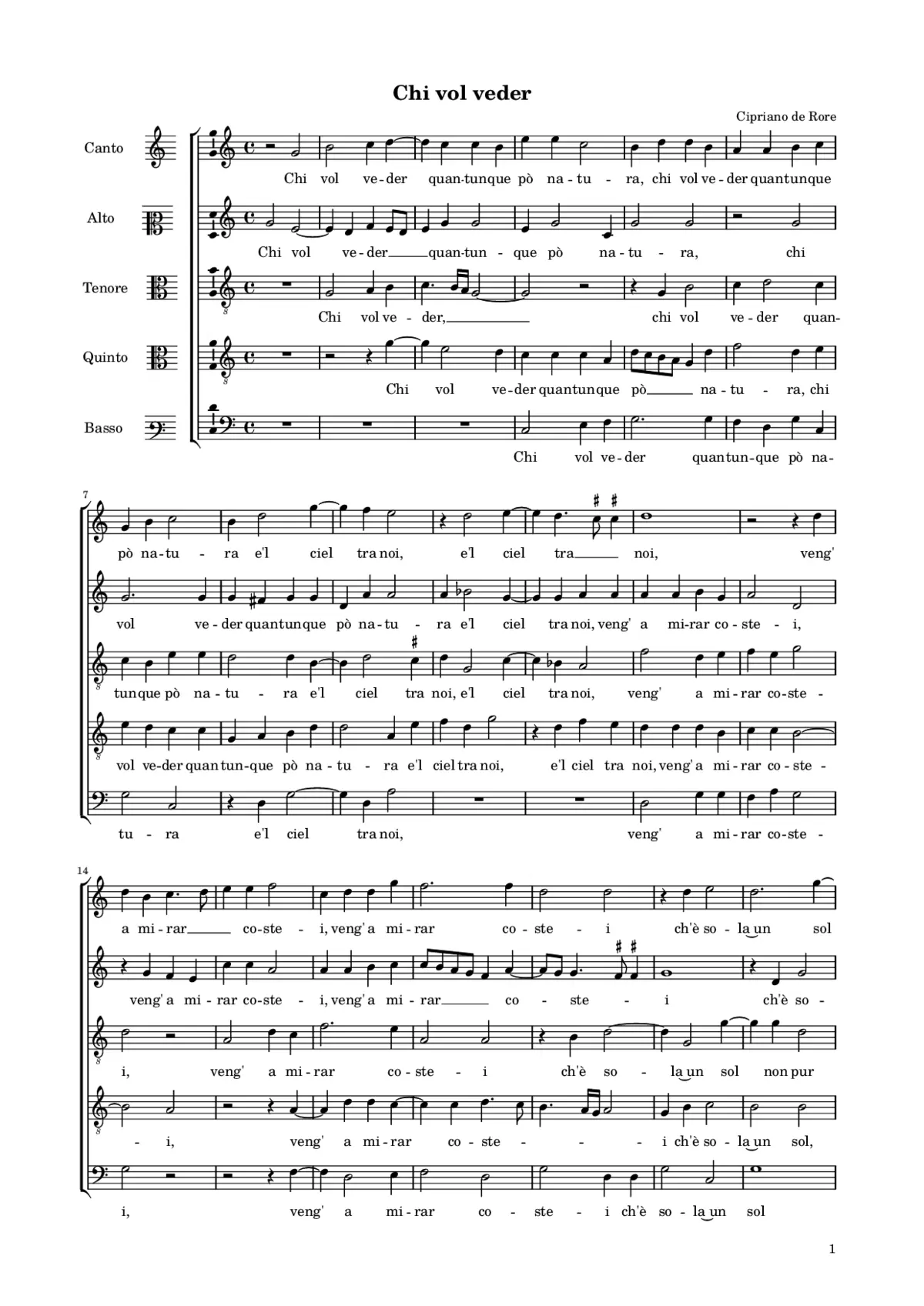 Chi vol veder - Page 1