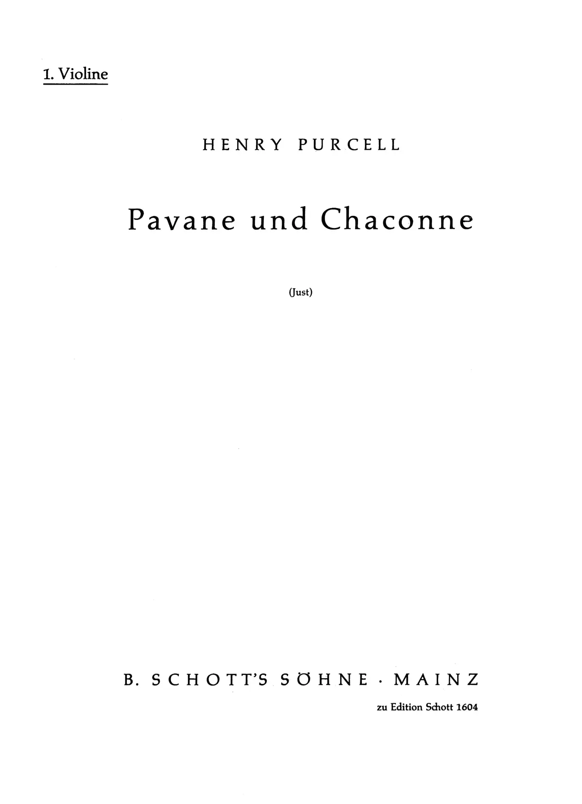 Pavane and Chaconne in G minor - Page 1