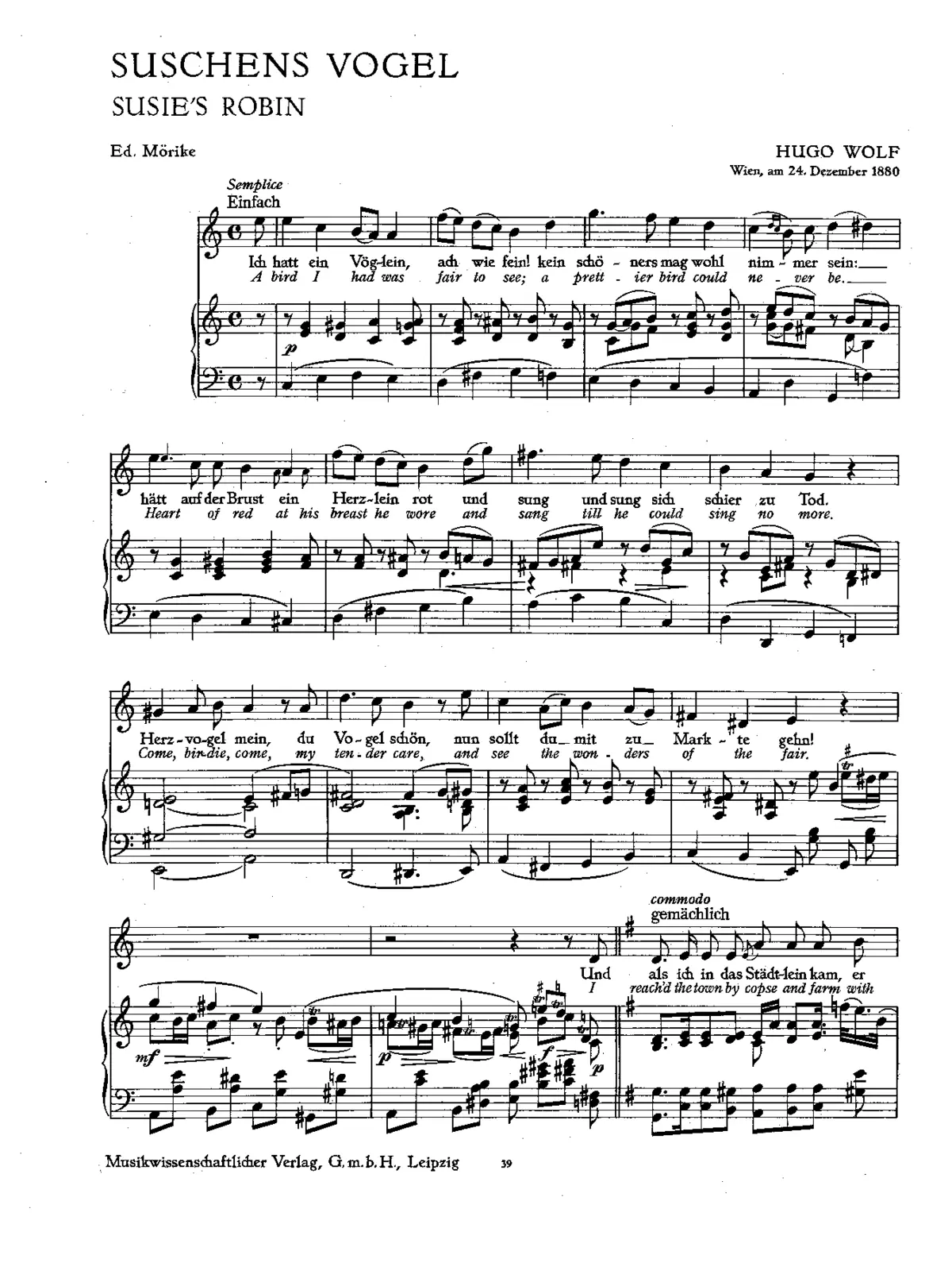 Suschens Vogel - Page 1