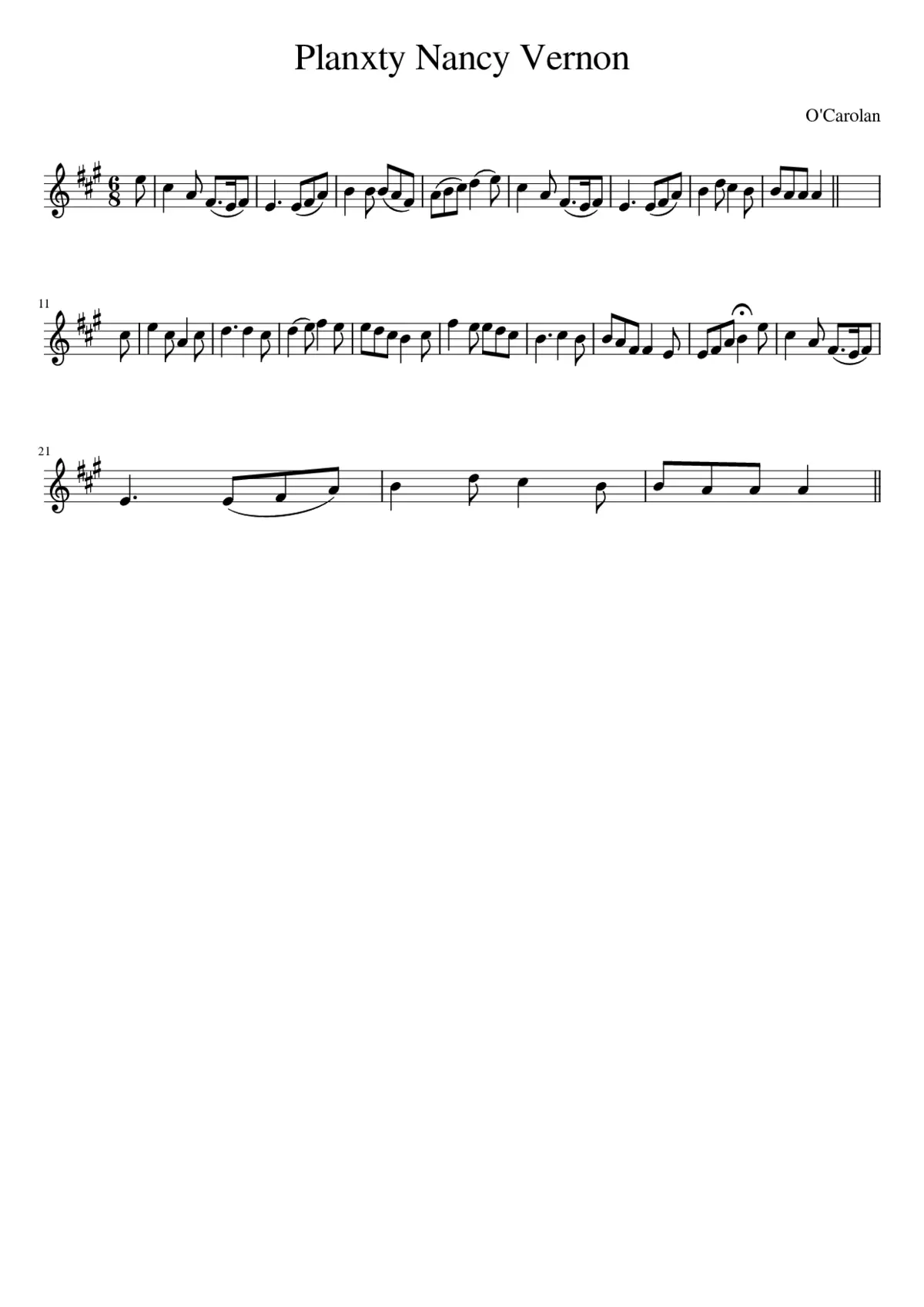 Planxty Nancy Vernon - Page 1