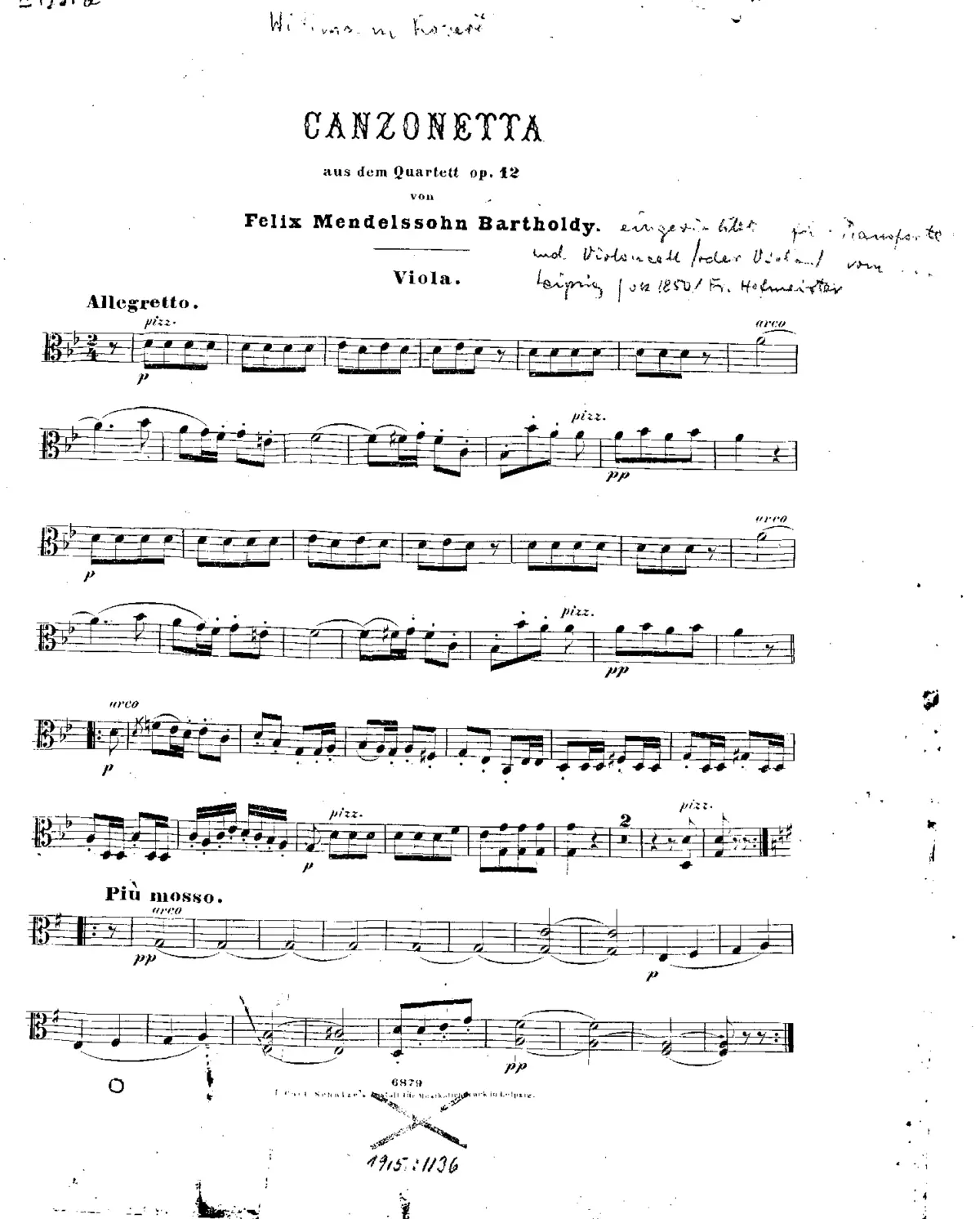 String Quartet No.1 - Page 1