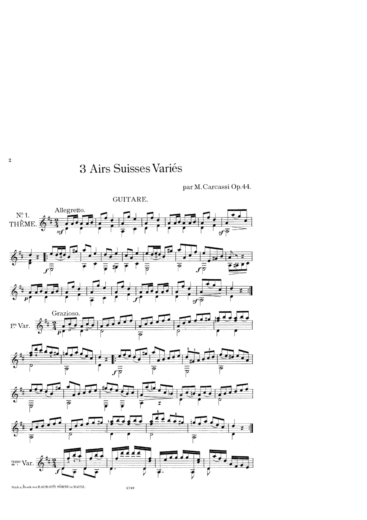 3 Airs Suisses Varies - Page 1