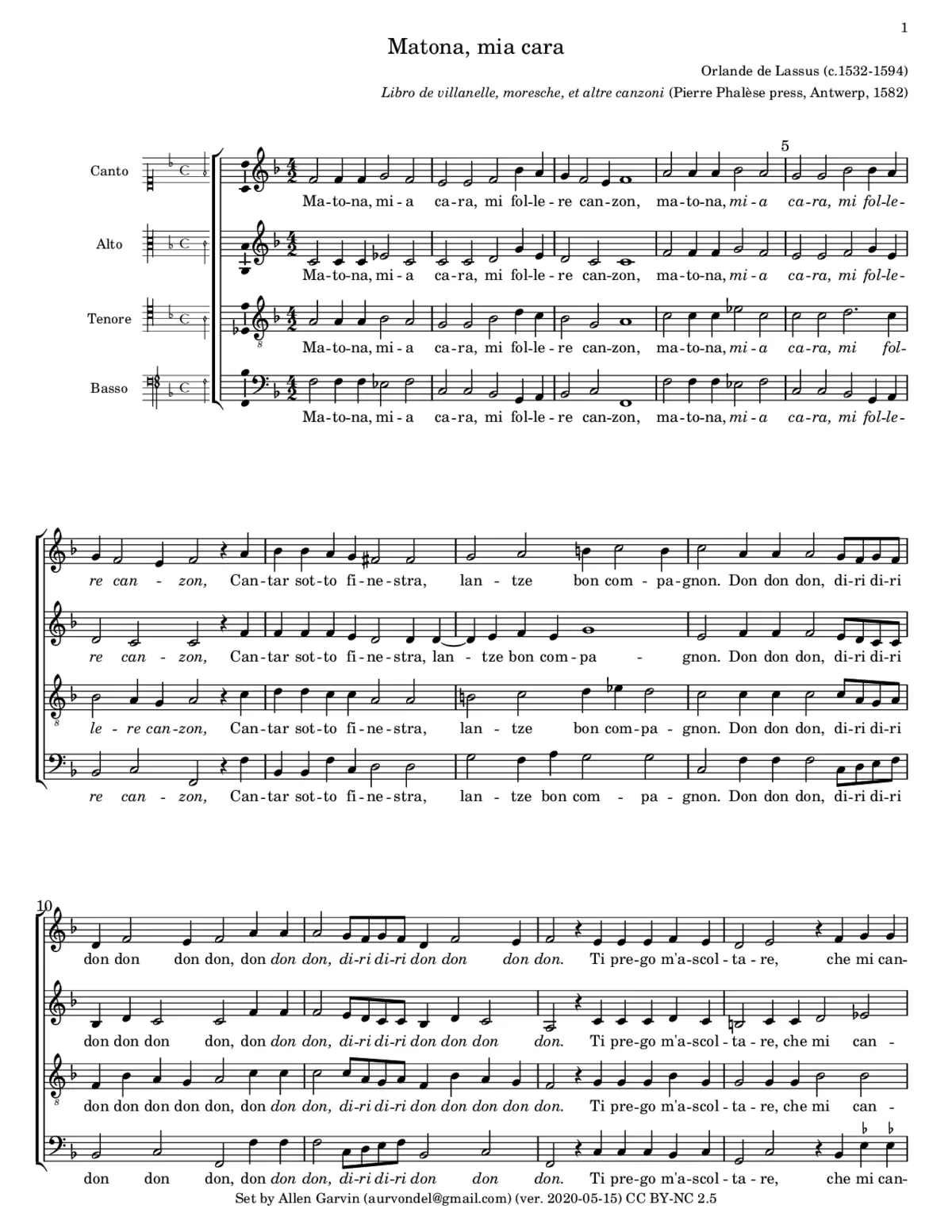 Matona, mia cara - Page 1