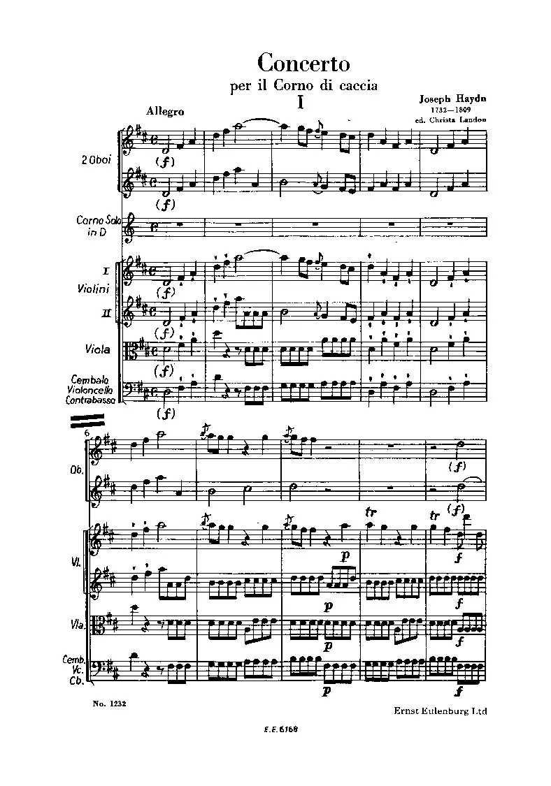 Horn Concerto No.1 - Page 1