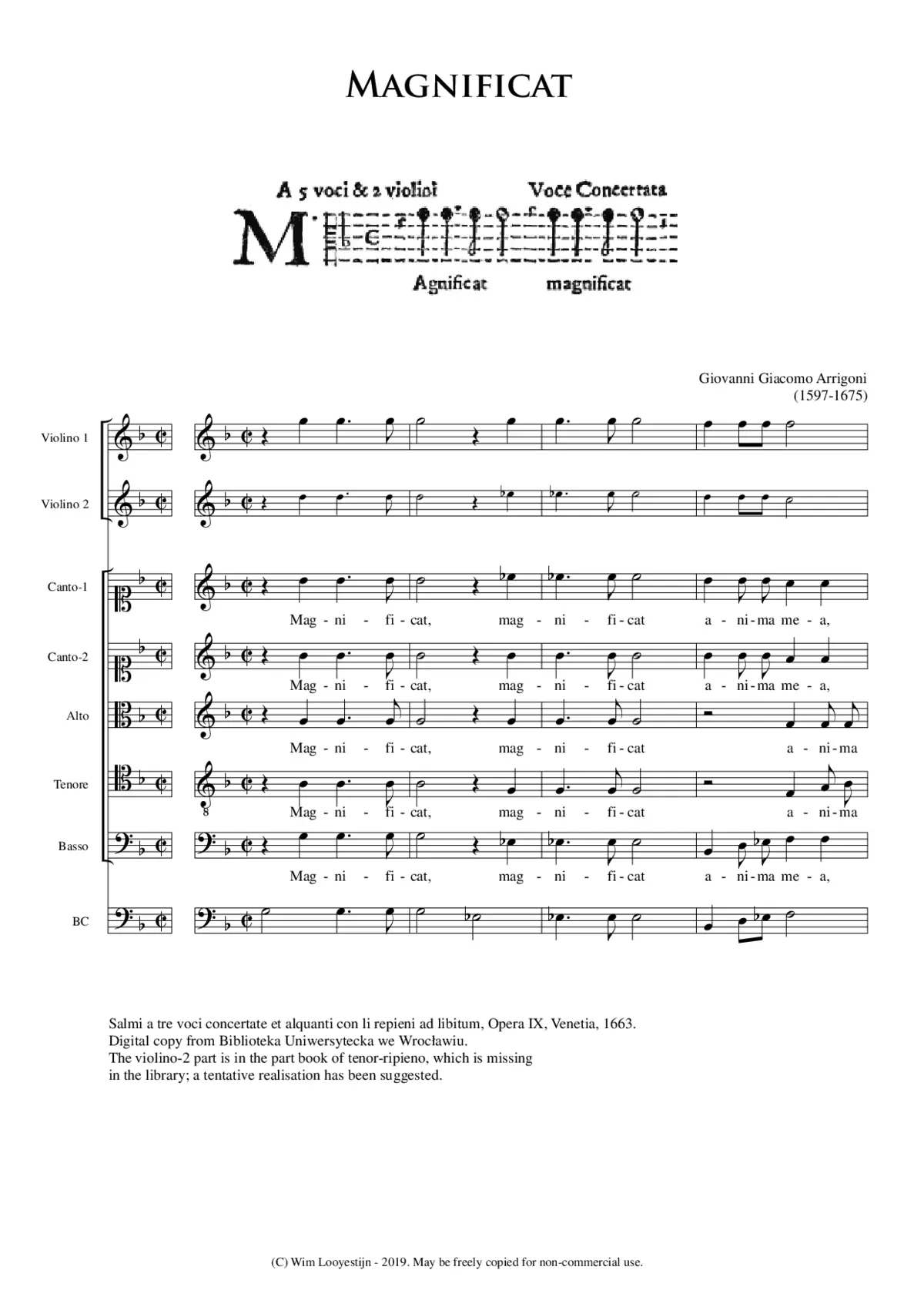 Magnificat - Page 1
