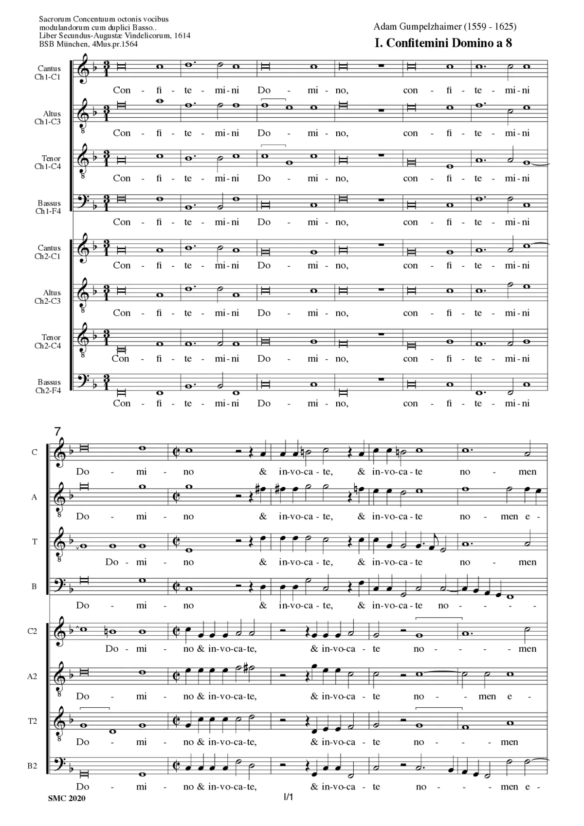 Confitemini Domino - Page 1
