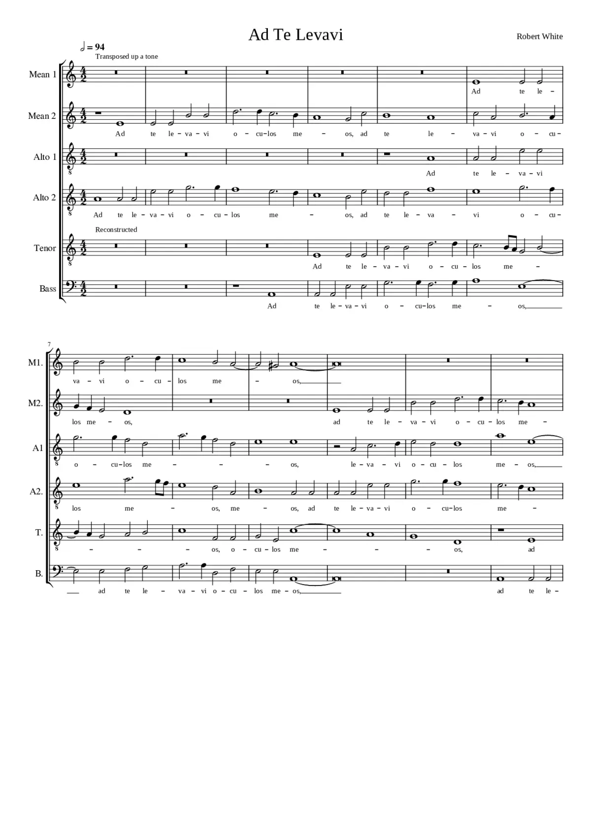 Ad te levavi oculos meos - Page 1