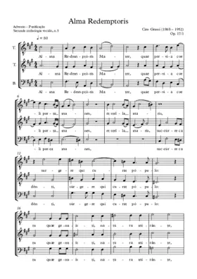 Alma Redemptoris, op. 17/1