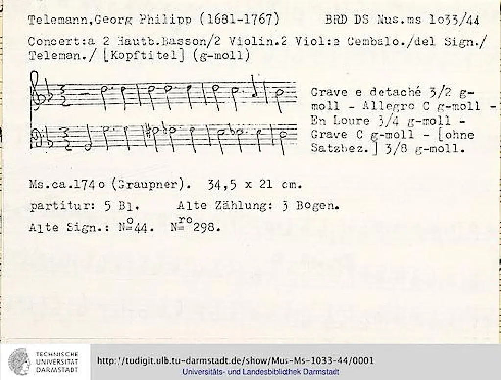 Concerto for 2 Oboes and Bassoon - Page 1