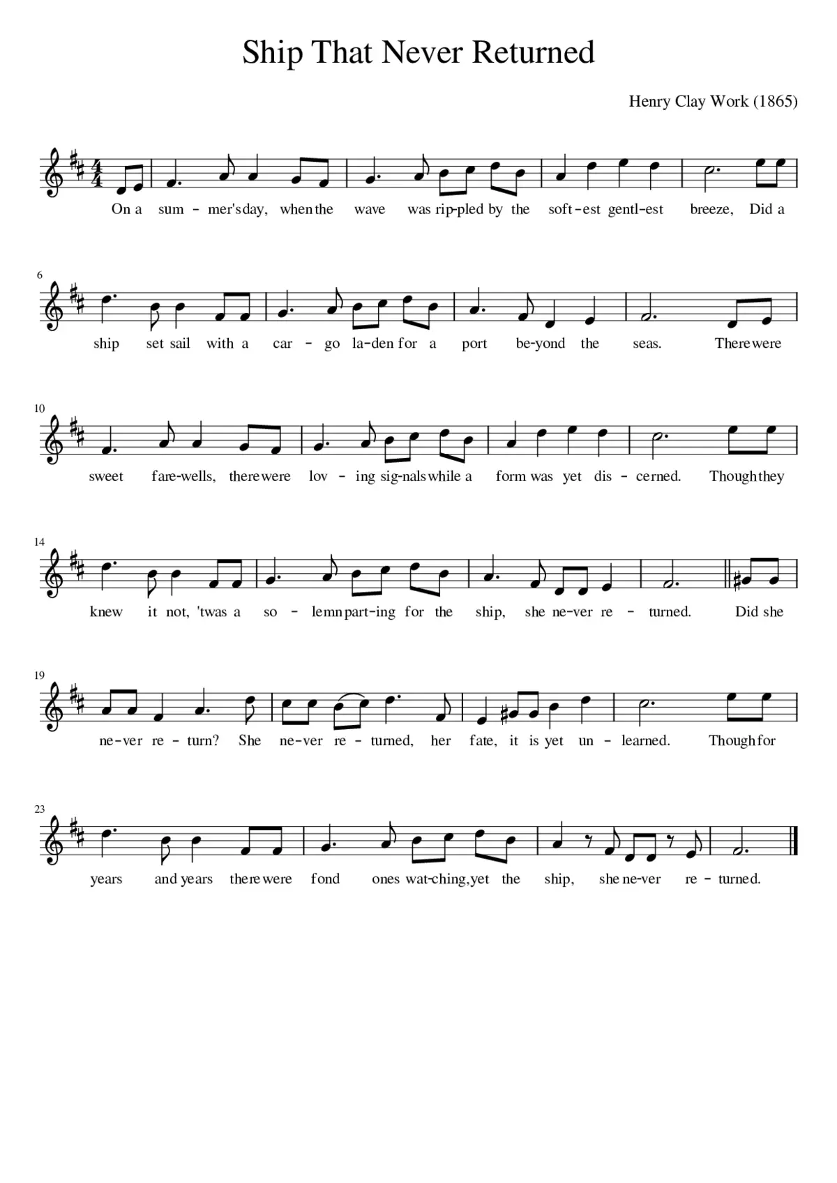 The Ship That Never Returned - Page 1