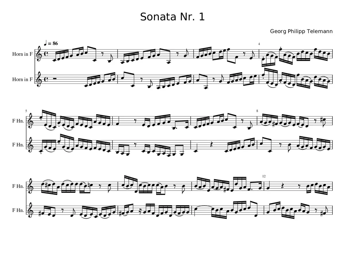 Sonata nr. 1 - Page 1
