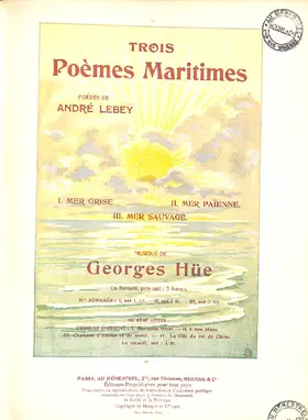 3 Poèmes maritimes