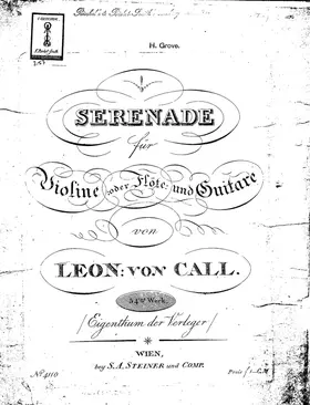 Serenade for Violin (or Flute) and Guitar