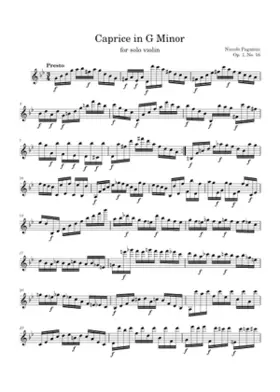 24 Caprices for Solo Violin Op.1