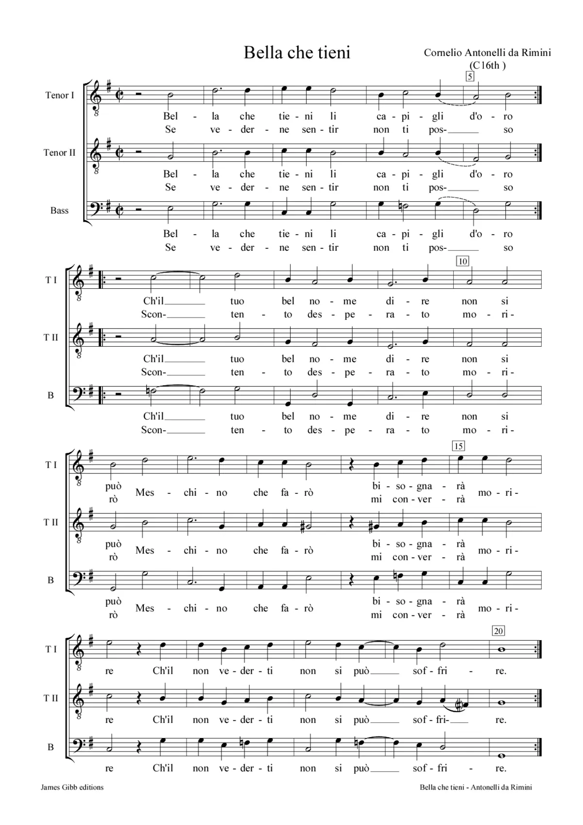 Bella che tieni - Page 1