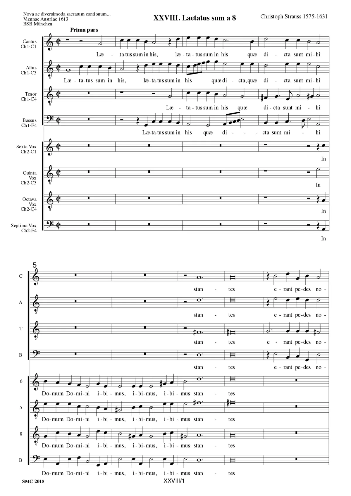 Laetatus sum a 8 - Page 1