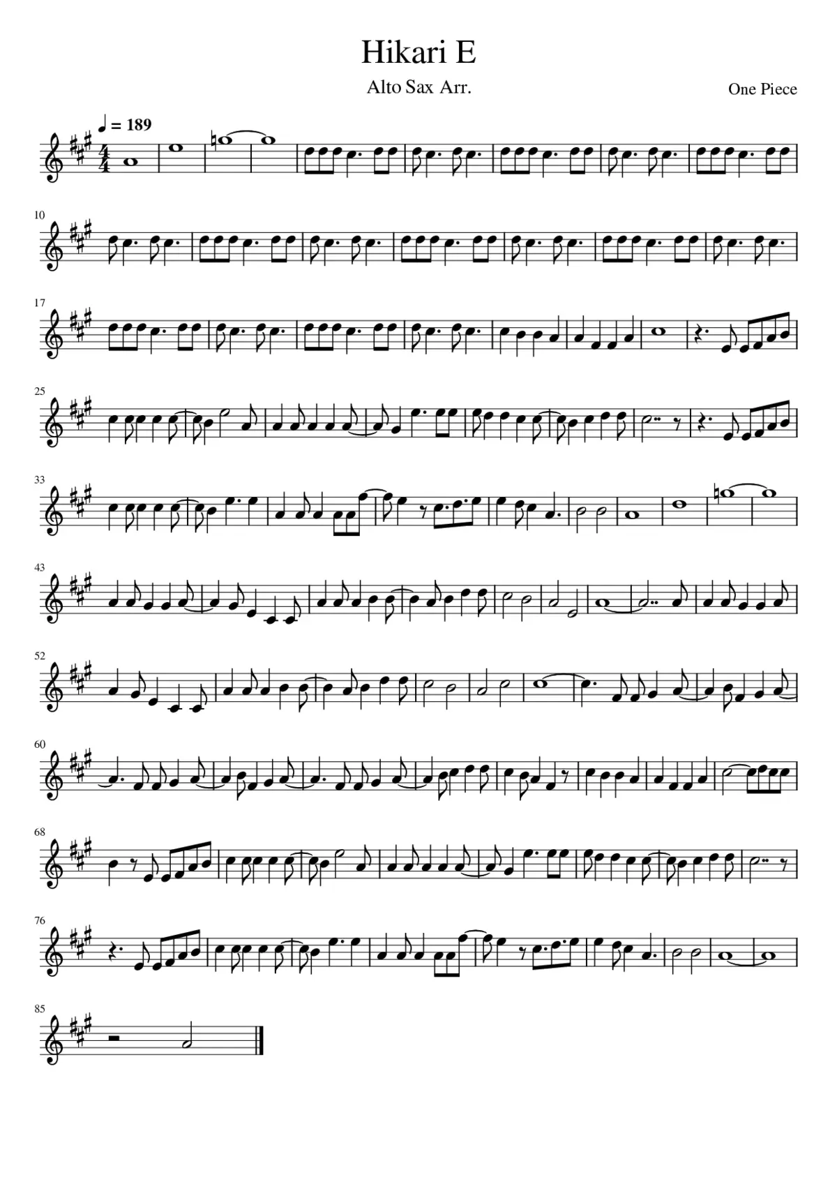 one piece - hikari e - Page 1