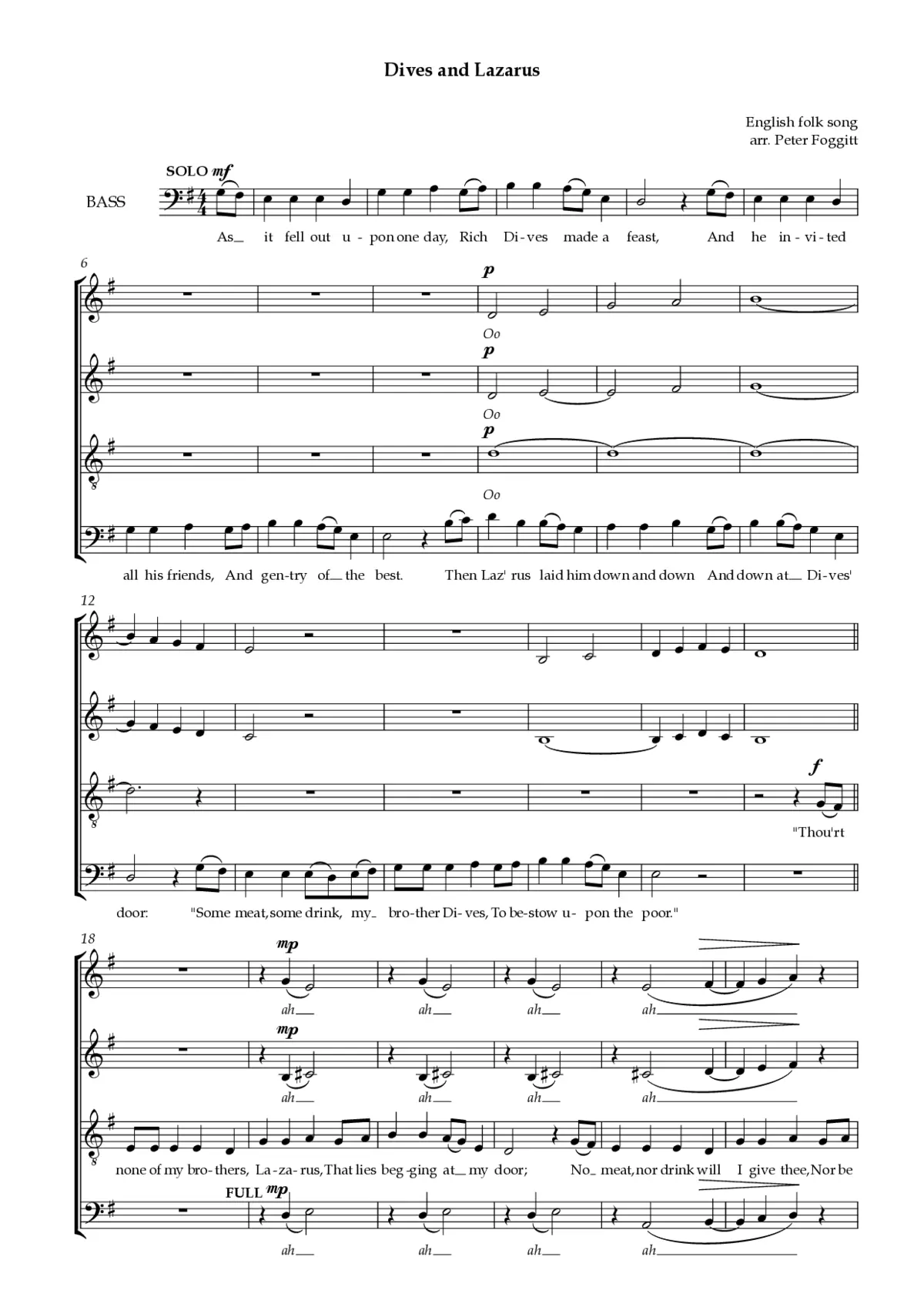 Dives and Lazarus - Page 1