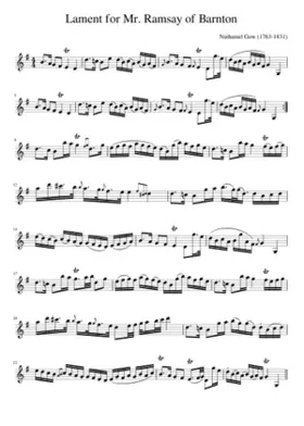 Lament for Mr. Ramsay of Barnton