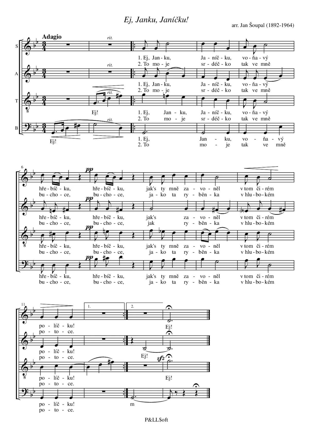 Ej, Janku, Janíčku - Page 1