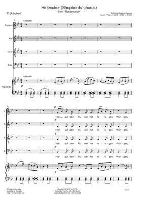 Hirtenchor (Shepherds' chorus) from "Rosamunde"