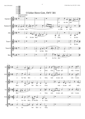 O lieber Herre Gott SWV 381