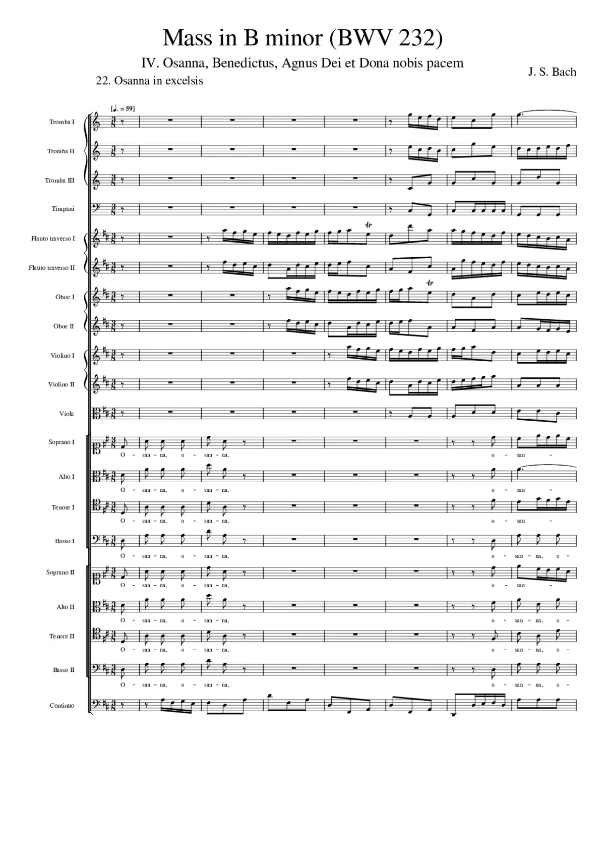 Mass in B minor BWV 232 - Page 1