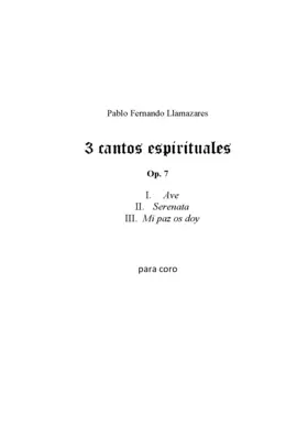 3 Cantos espirituales