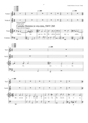 Cantabo Domino in vita mea SWV 260