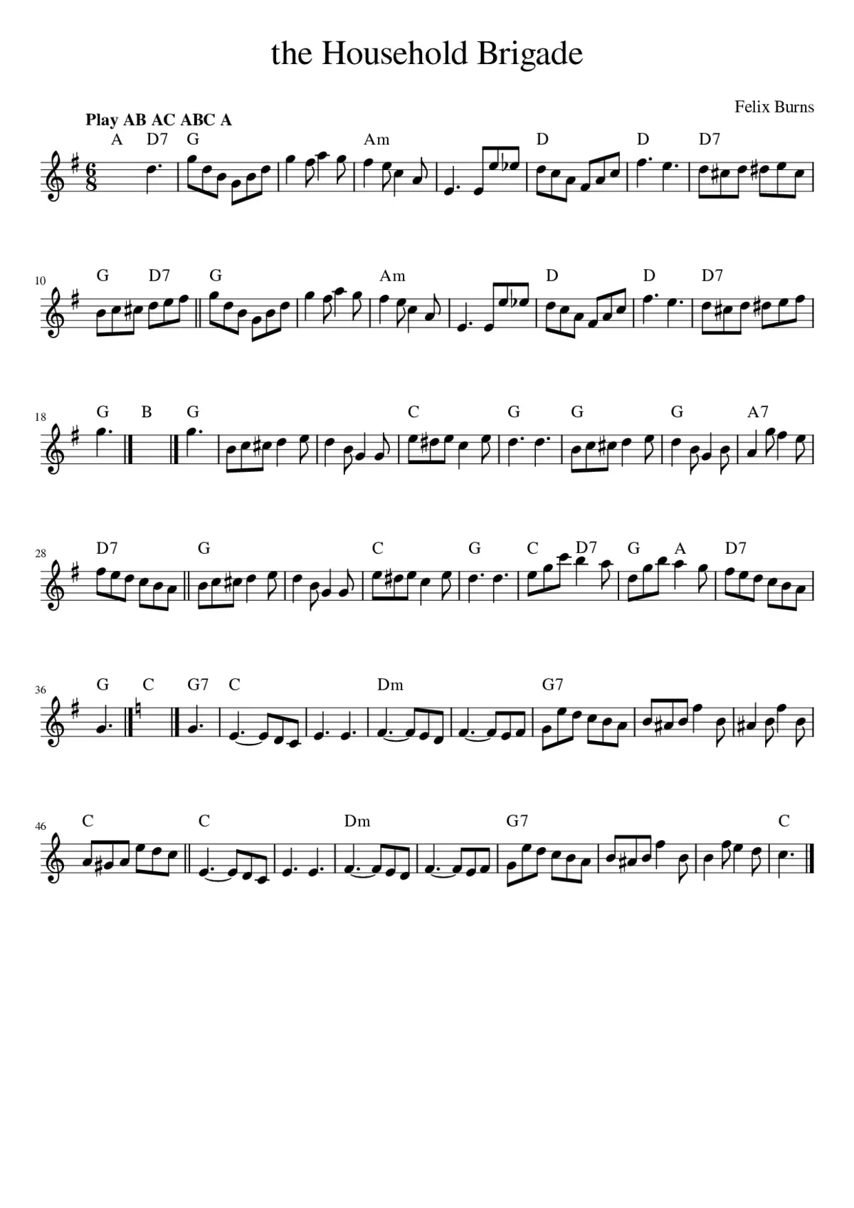 The Household Brigade - Page 1