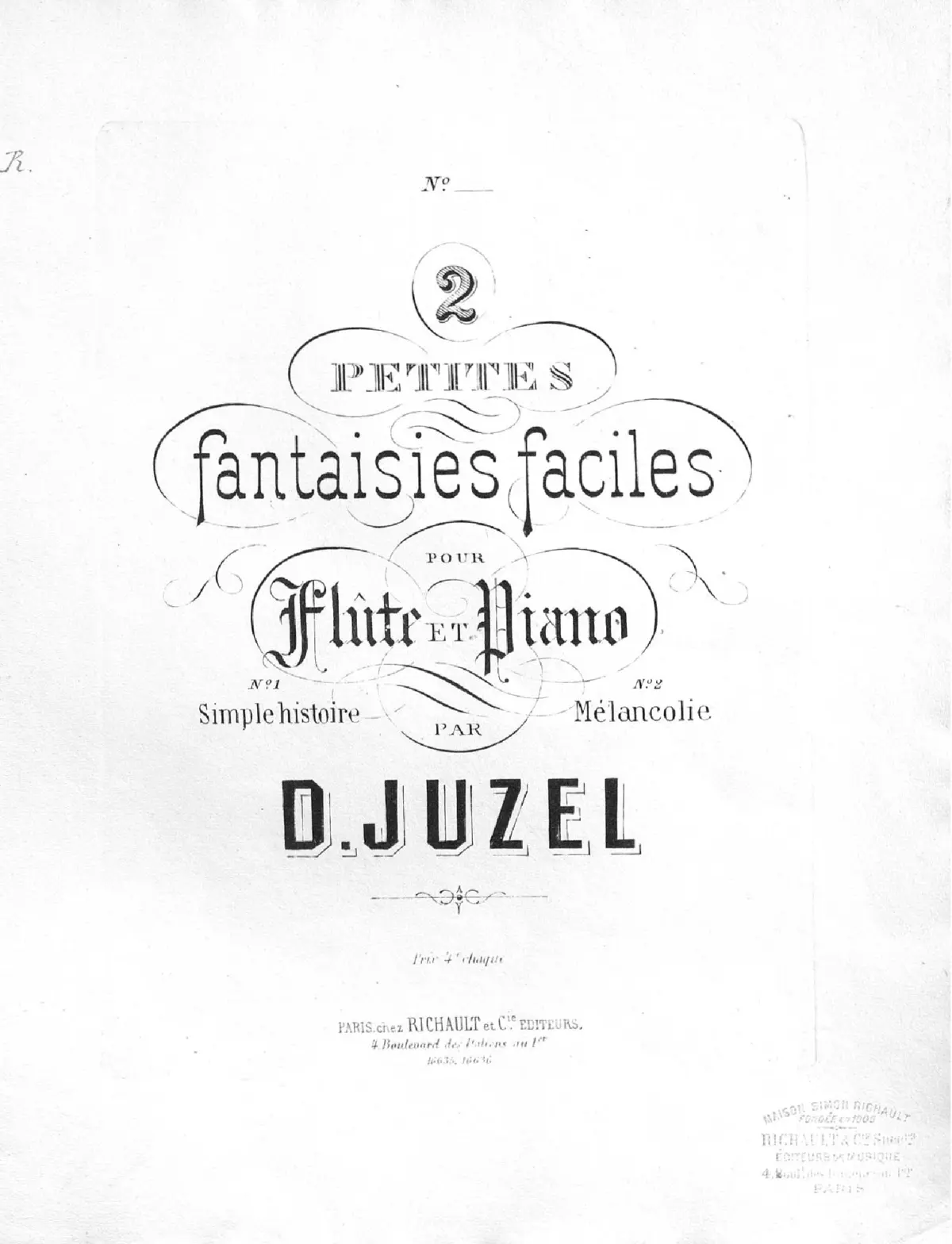 Deux petites fantaisies faciles - Page 1