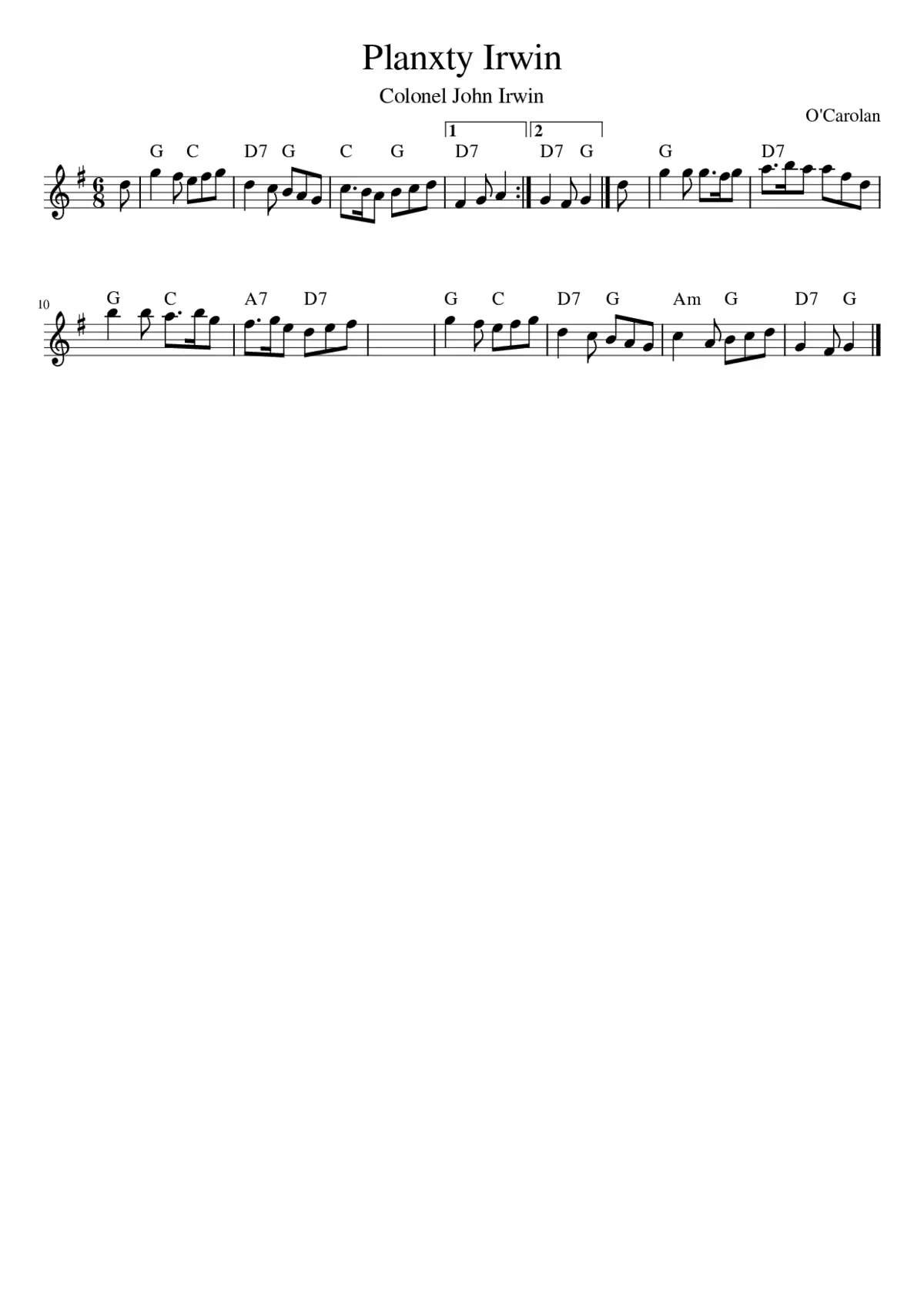 Planxty Irwin - Page 1