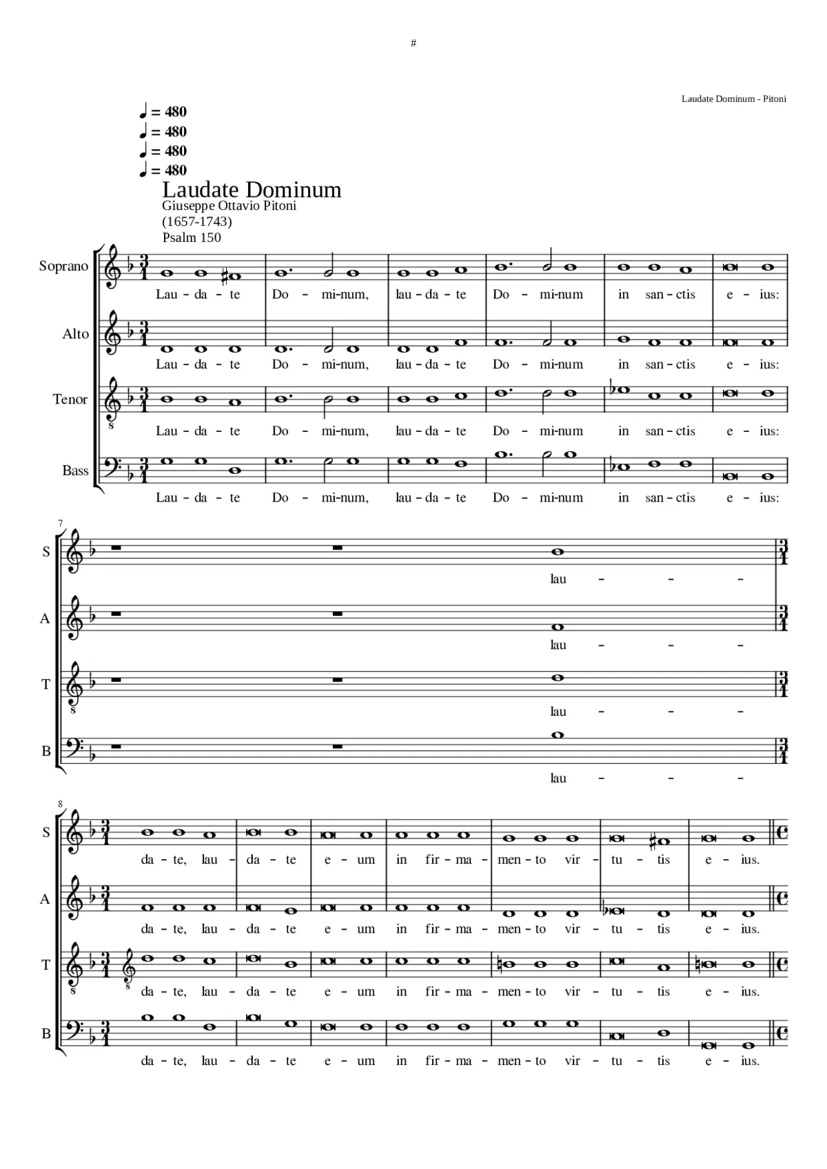 Laudate Dominum - Page 1