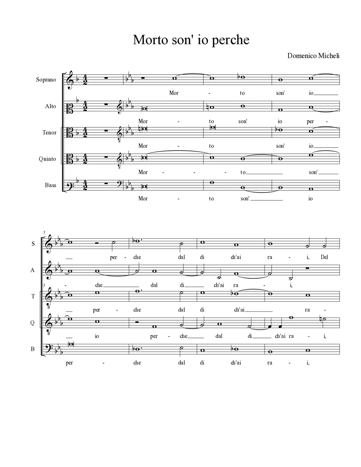 Morto son' io perche - Page 1