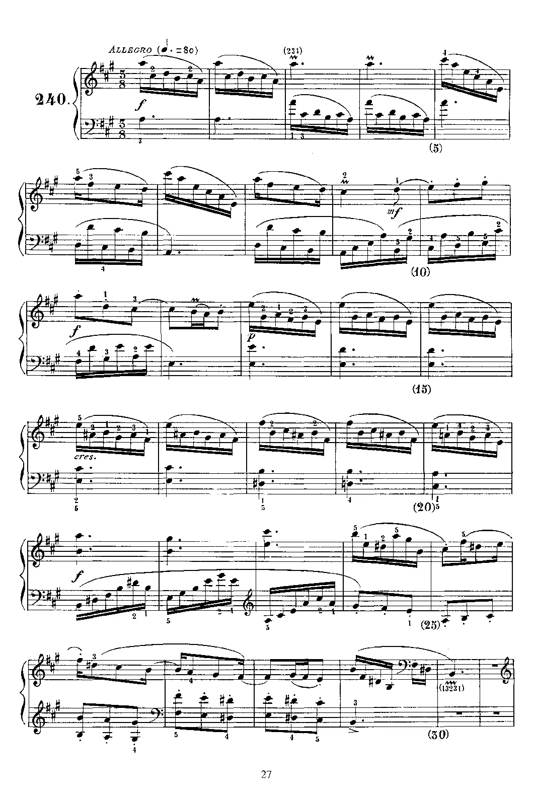 Keyboard Sonata in A major - Page 1