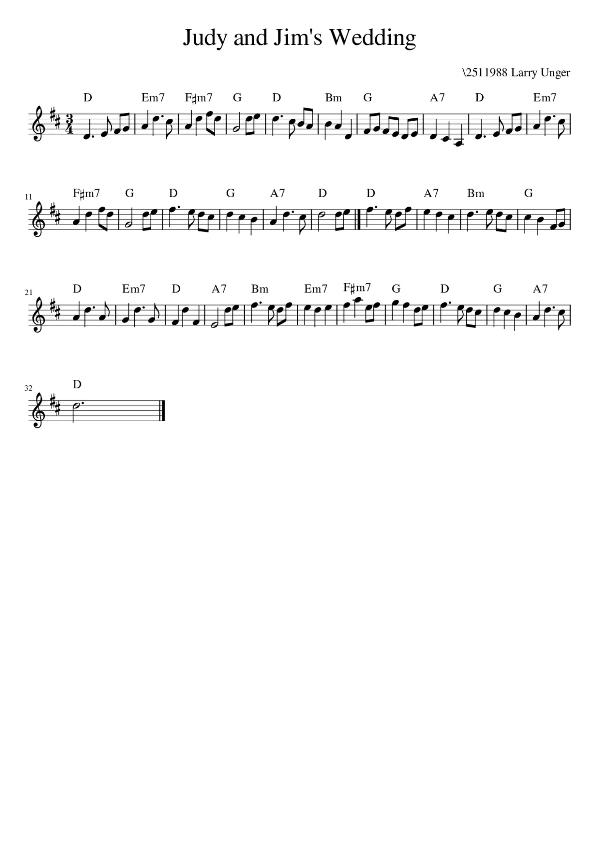 Judy and Jim's Wedding - Page 1