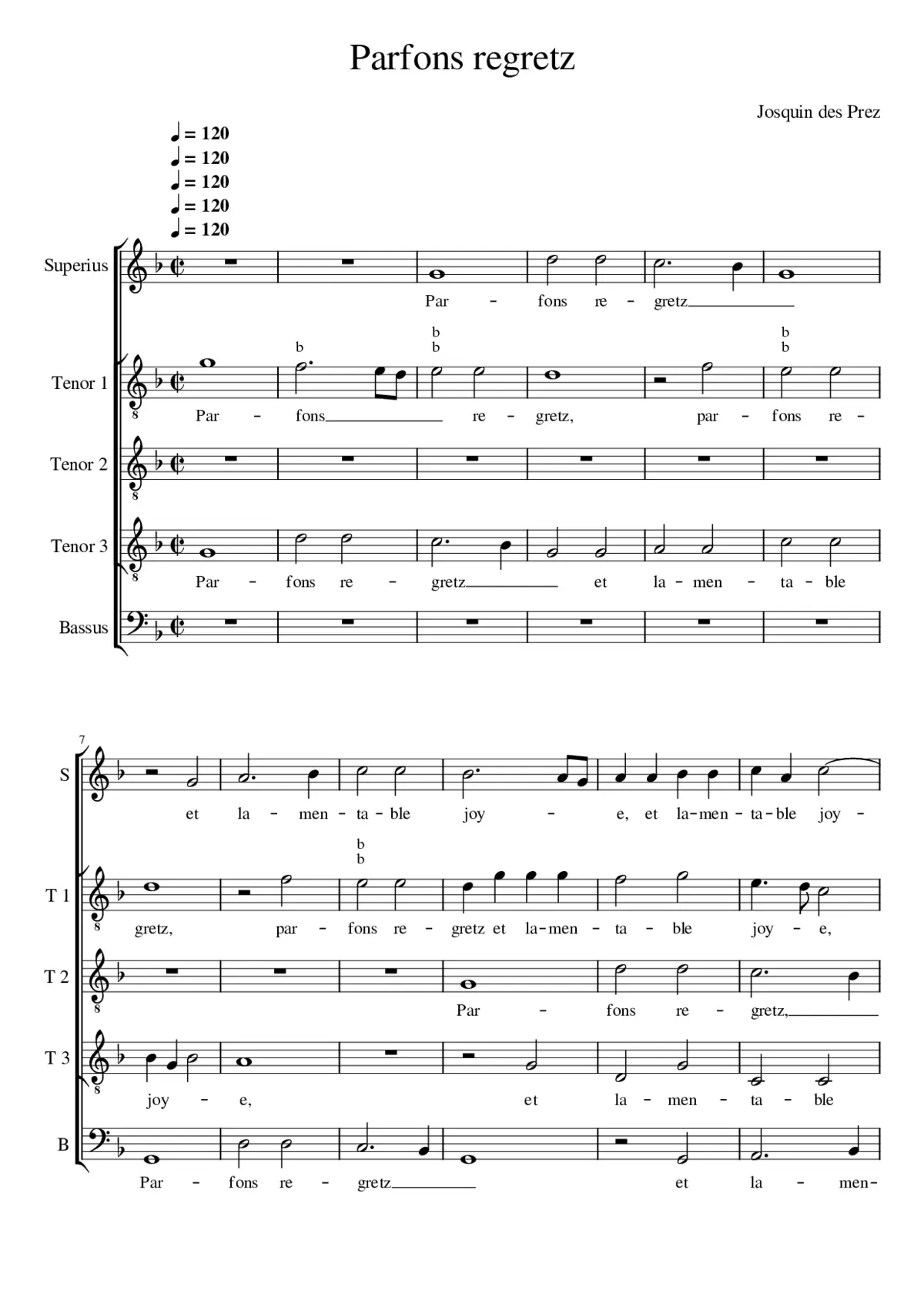 Parfons regretz - Page 1