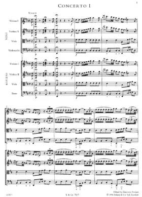 Concerto a quattro in D major, Op.7 No.1