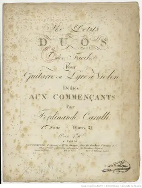 6 Petits Duos très faciles pour Guitare ou Lyre et Violon