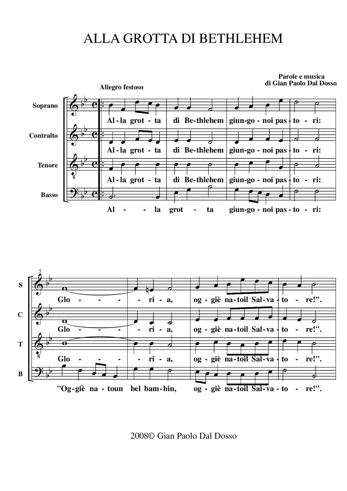 Alla grotta di Bethlehem - Page 1