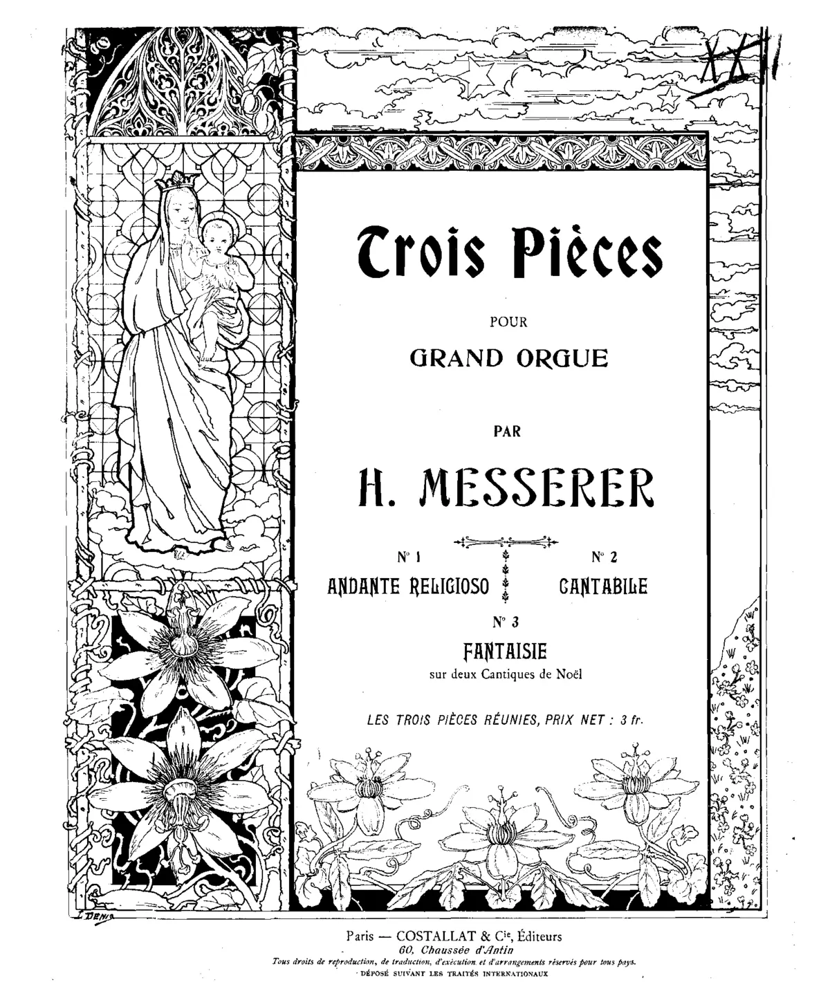 3 Trois pièces pour grand orgue - Page 1