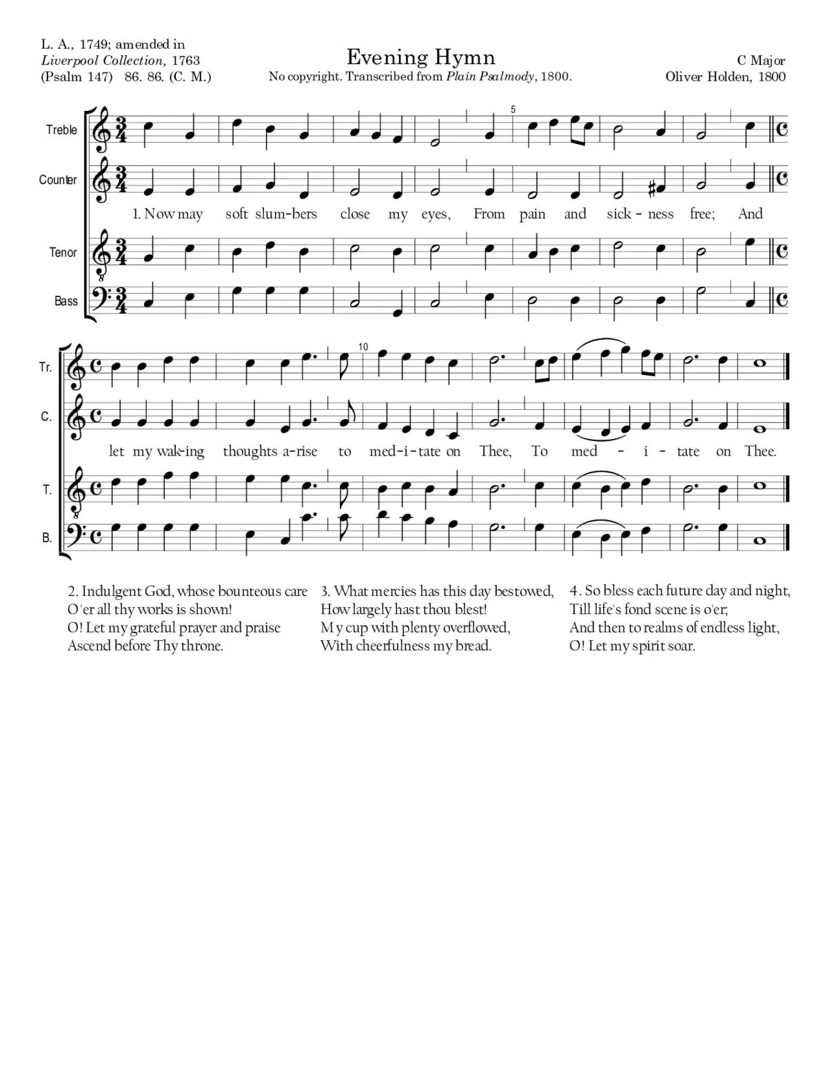 Evening Hymn - Page 1