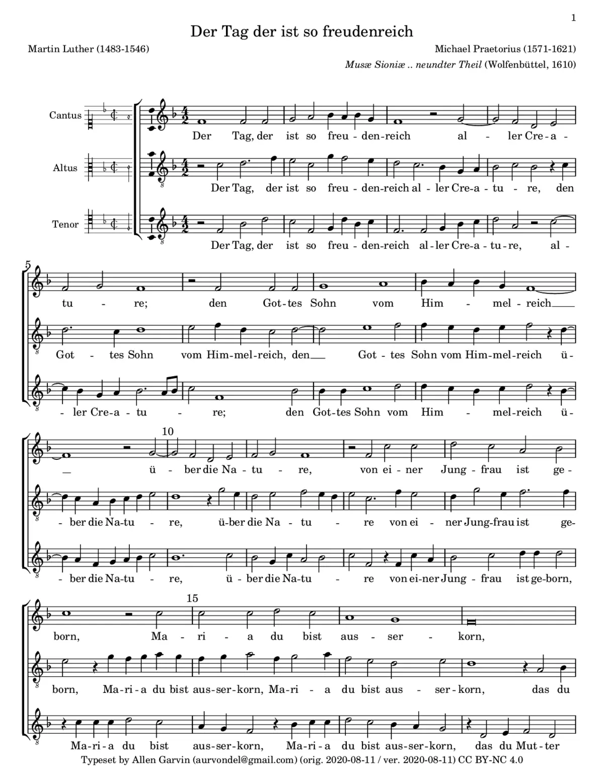 Der Tag der ist so freudenreich a 3 - Page 1