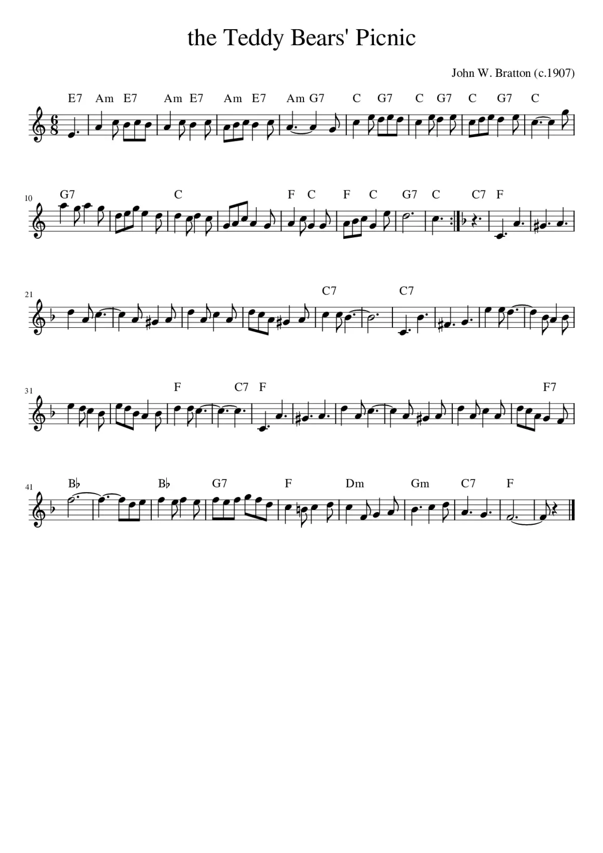 The Teddy Bears' Picnic - Page 1