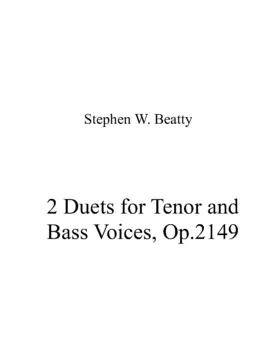 2 Duets for Tenor and Bass Voices