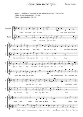 Leave now, mine eyes