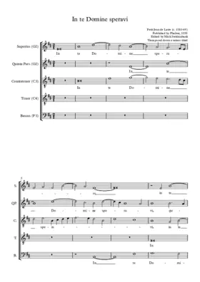 In te Domine speravi